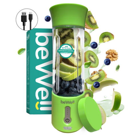 Blender kielichowy bezprzewodowy turystyczny limonkowy Blender kielichowy bezprzewodowy turystyczny limonkowy