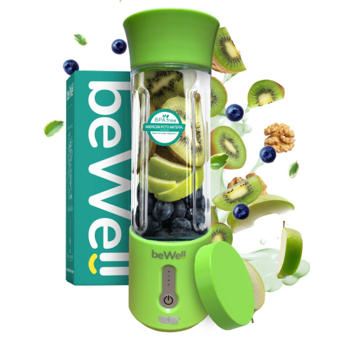Blender kielichowy bezprzewodowy turystyczny limonkowy Blender kielichowy bezprzewodowy turystyczny limonkowy
